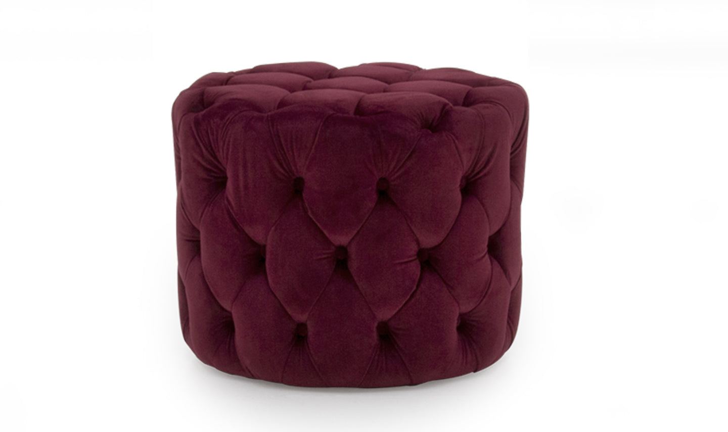 Perkins Footstool Crimson