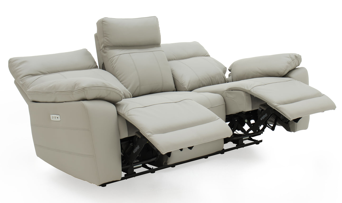 Positano 3 Seater Electric Recliner - Light Grey