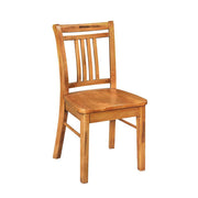 Wooden chair on a white background