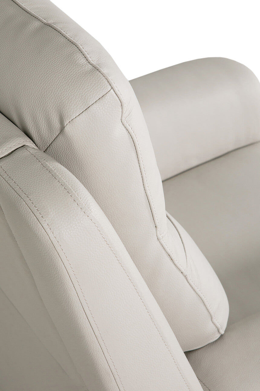 Russo 2 Seater Electric Recliner- Stone Leather