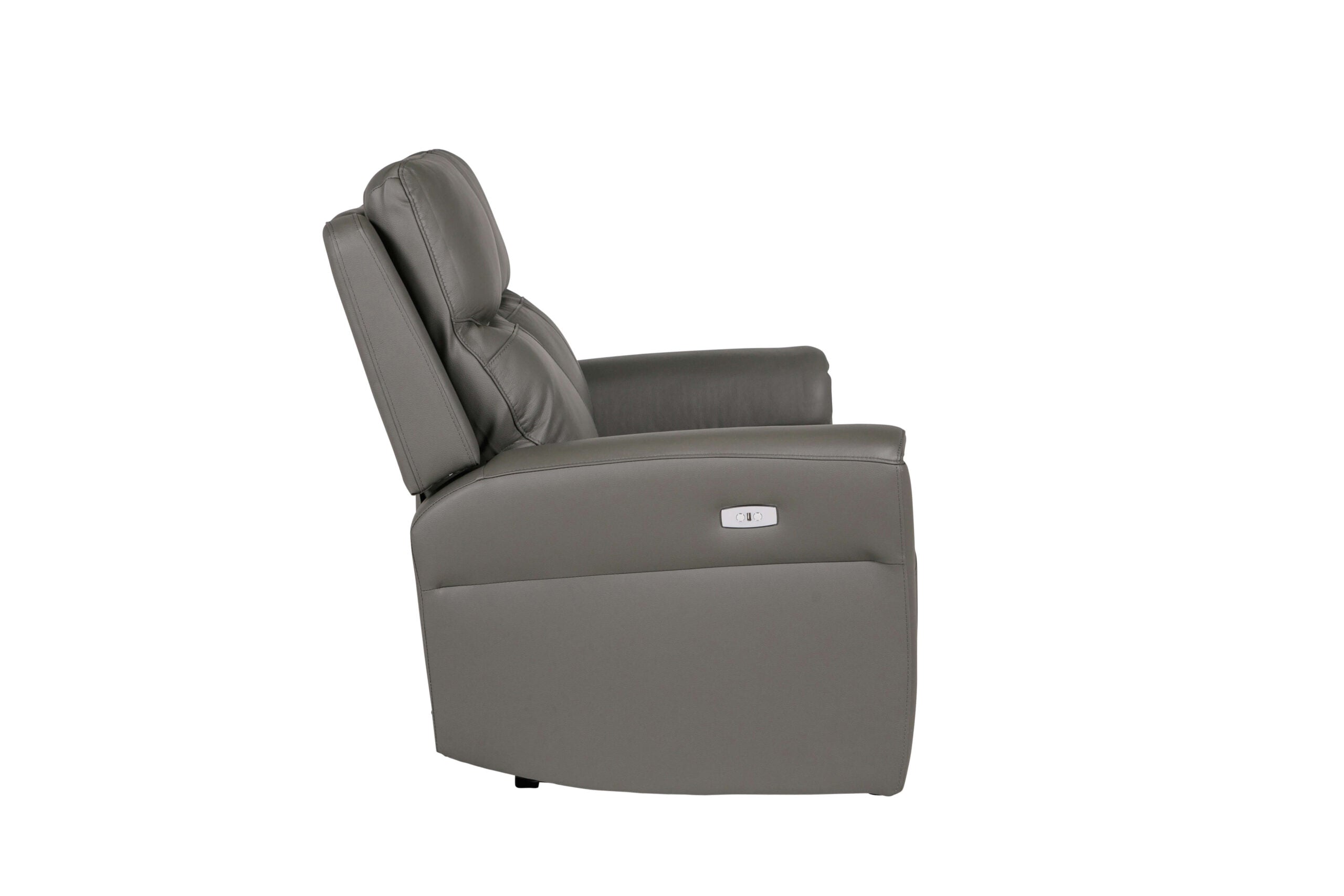 Russo 2 Seater Electric Recliner - Ash Leather
