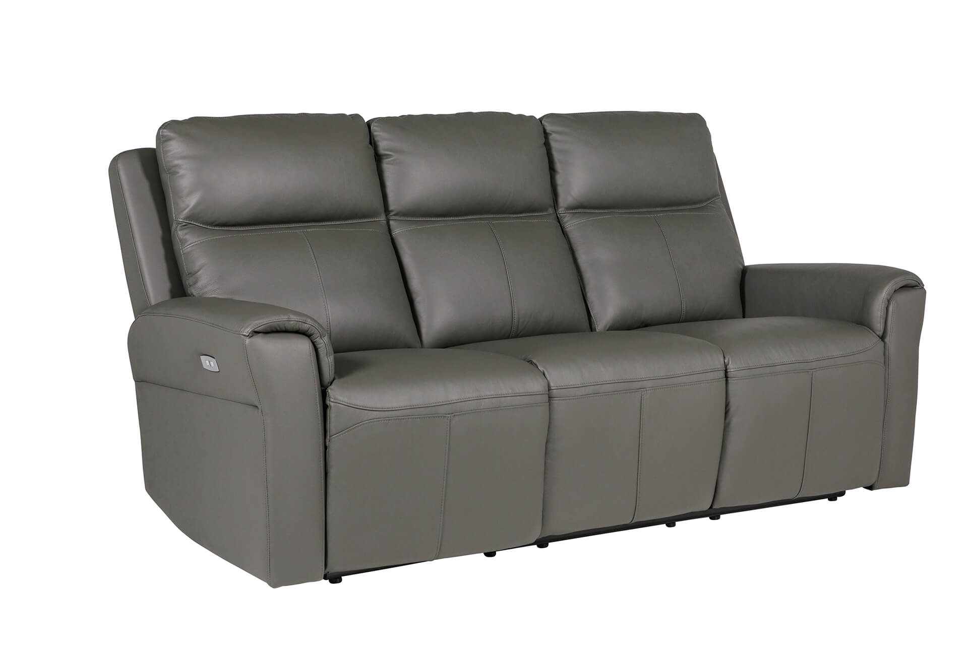 Russo 3 Seater Electric Recliner - Ash Leather