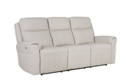 Russo 3 Seater Electric Recliner- Stone Leather