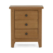 Burford 3 Drawer Bedside From Front