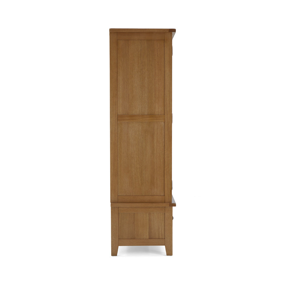 Burford 2 Door Wardrobe with Drawer from Side