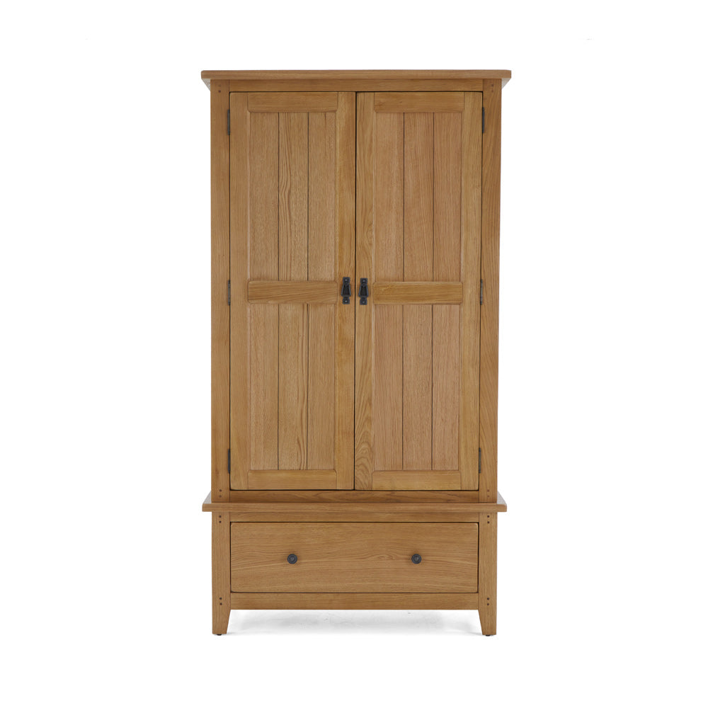 Burford 2 Door Wardrobe with Drawer from Front