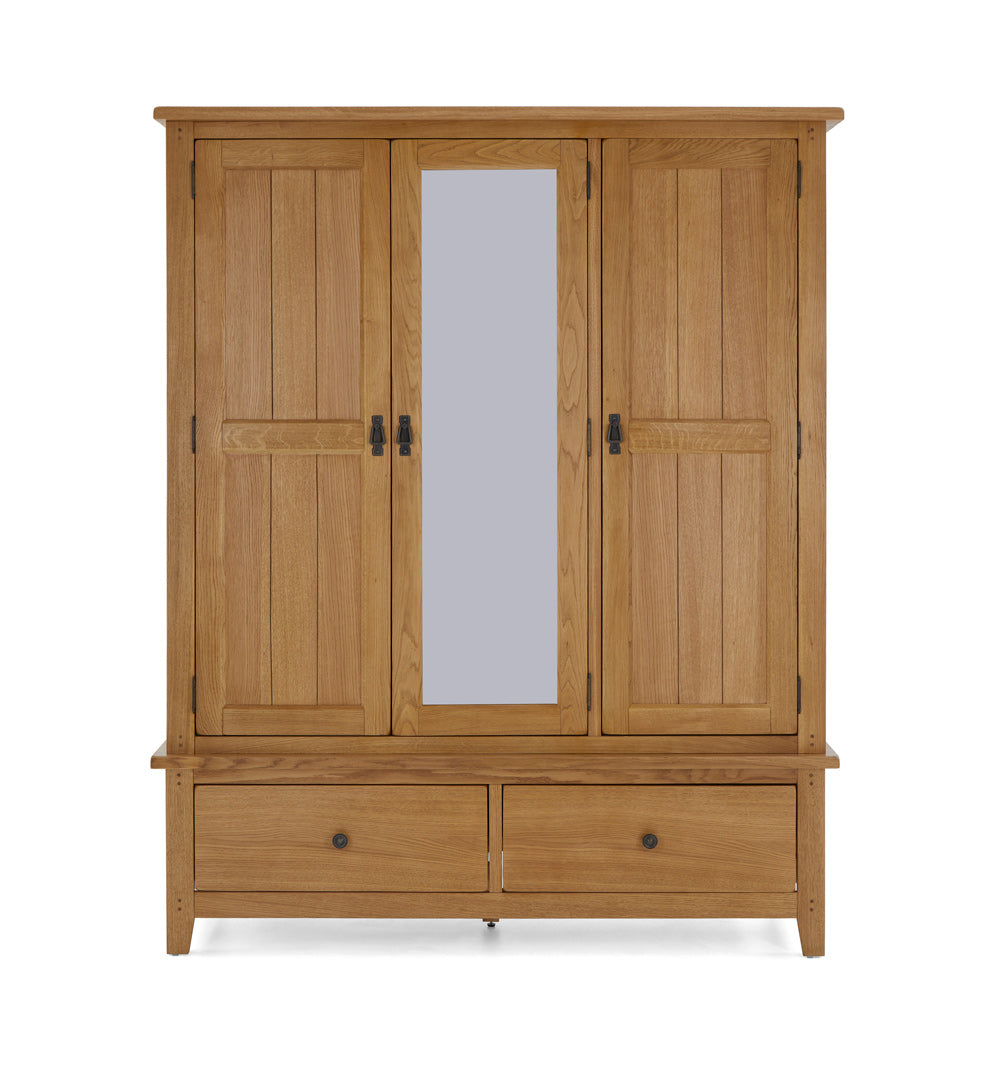 Burford Triple Wardrobe from Front View