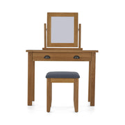Burford Dressing table, Stool and mirror front view