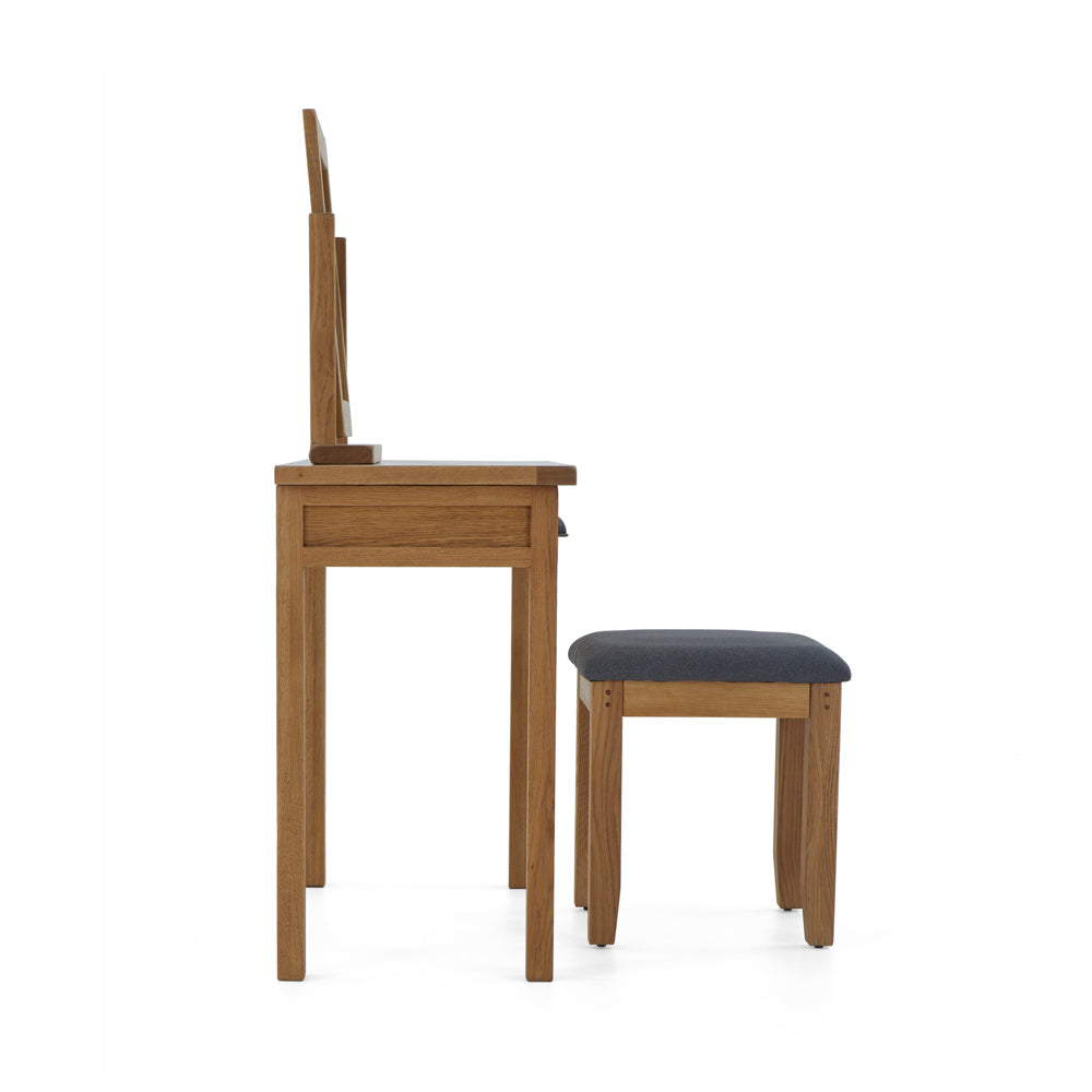 Burford Dressing table, Stool and mirror Side View