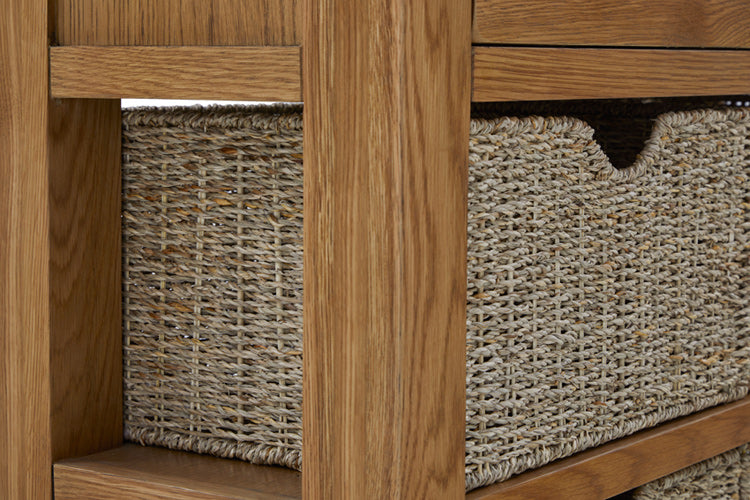 Detail of Basket and Drawer in Burford Console 2