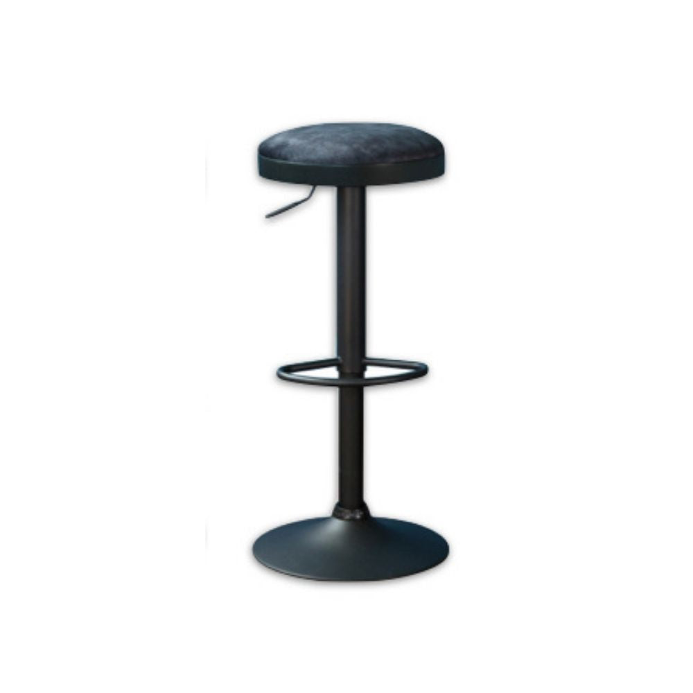 Black bar stool on a white background
