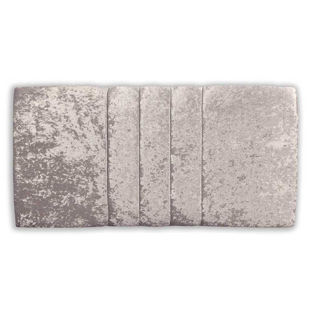 Ice silver headboard on a white background