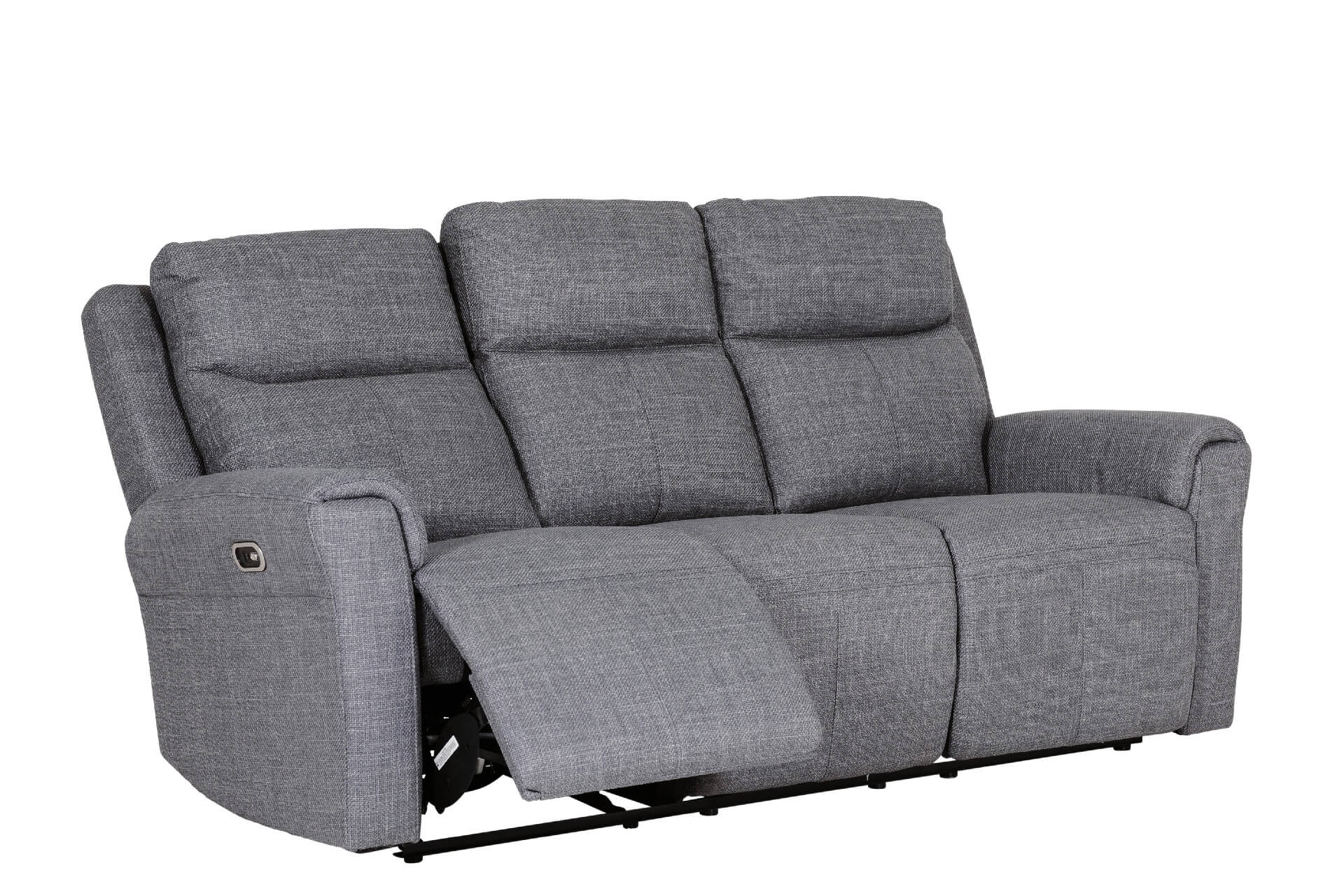 Russo 3 Seater Electric Recliner - Charcoal Fabric