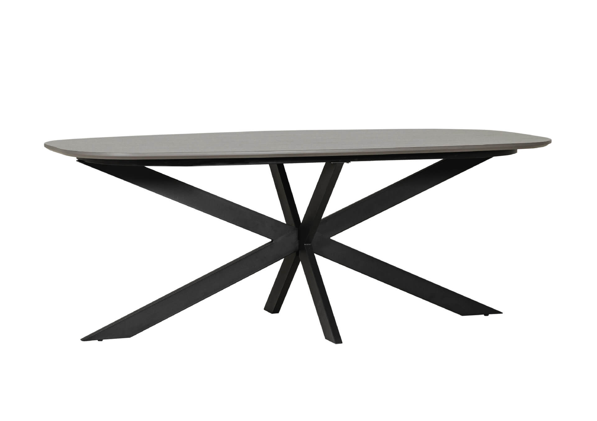 Sadia Dining Table Oval 1600mm - Smoke