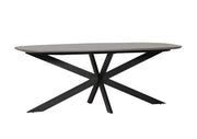 Sadia Dining Table Oval 2000mm - Smoke