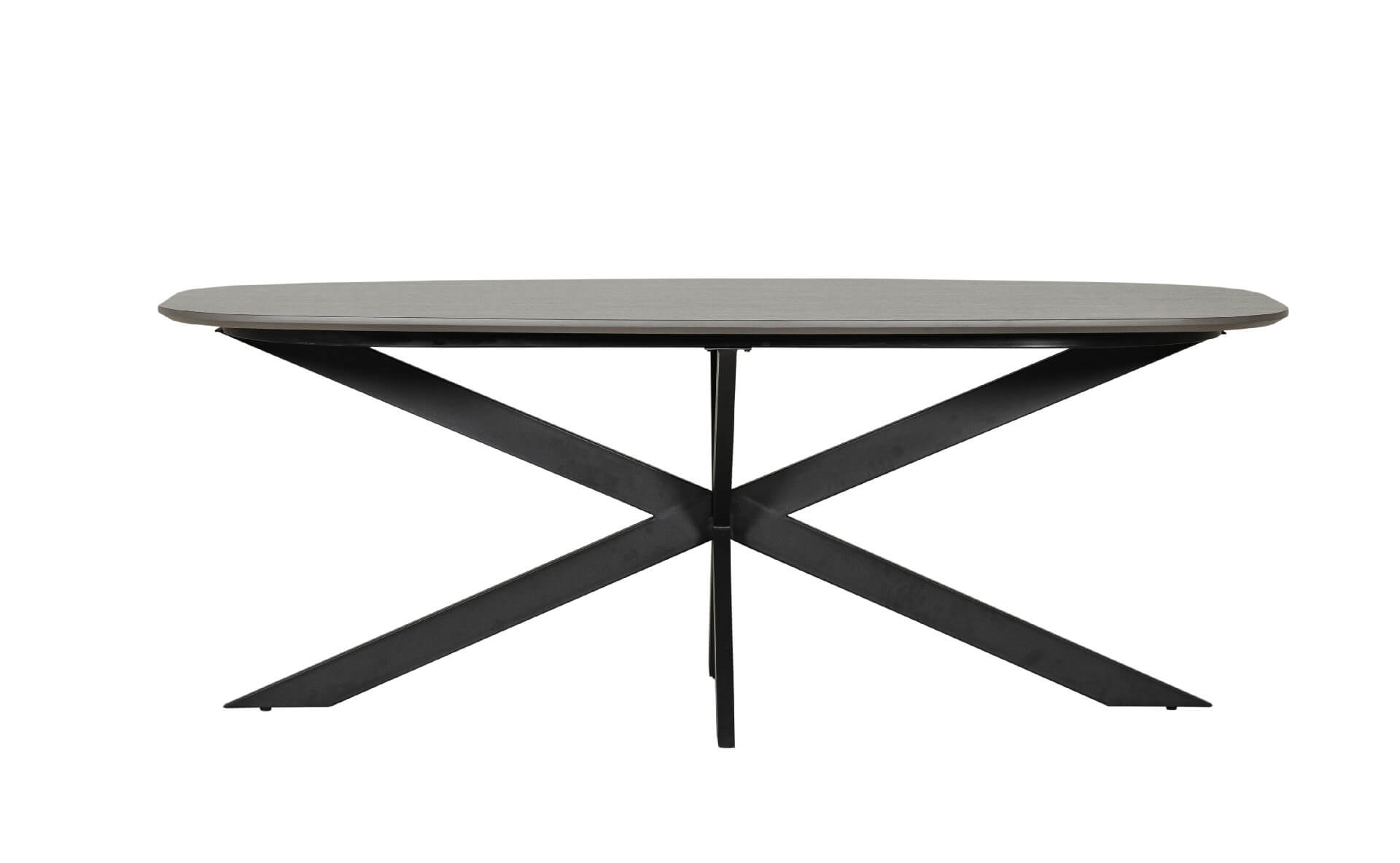 Sadia Dining Table Oval 2000mm - Smoke