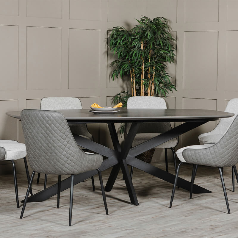 Sadia Dining Chair - Grey