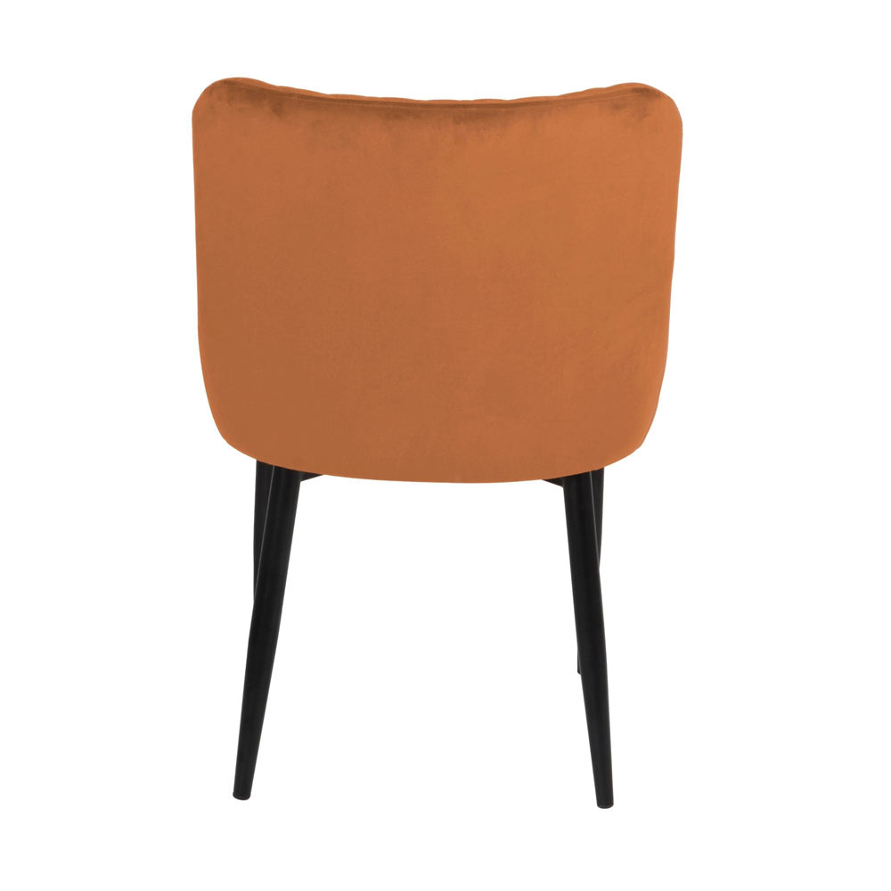Talia Burnt Orange Fabric Dining Chair