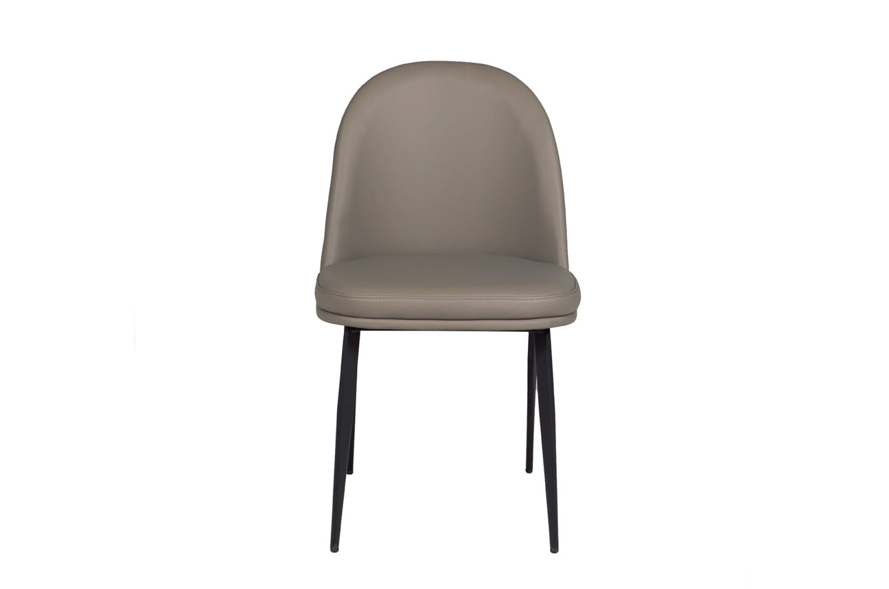 Valent Dining Chair Leather - Grey