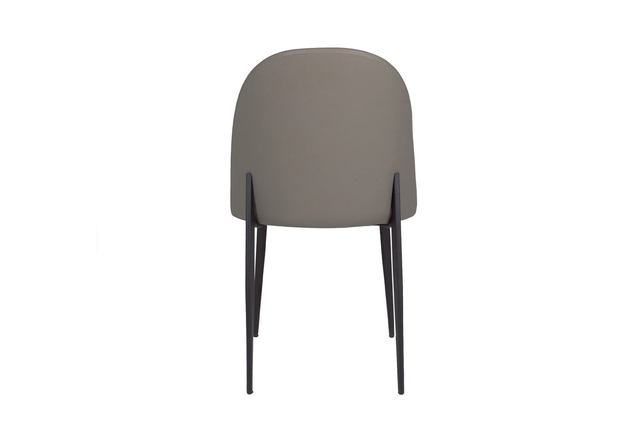 Valent Dining Chair Leather - Grey