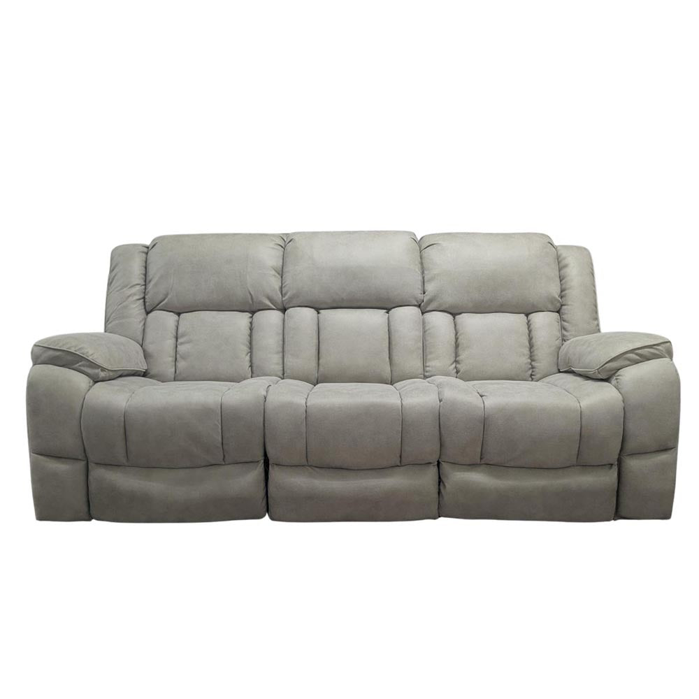 Gray / beige sofa with on a white background