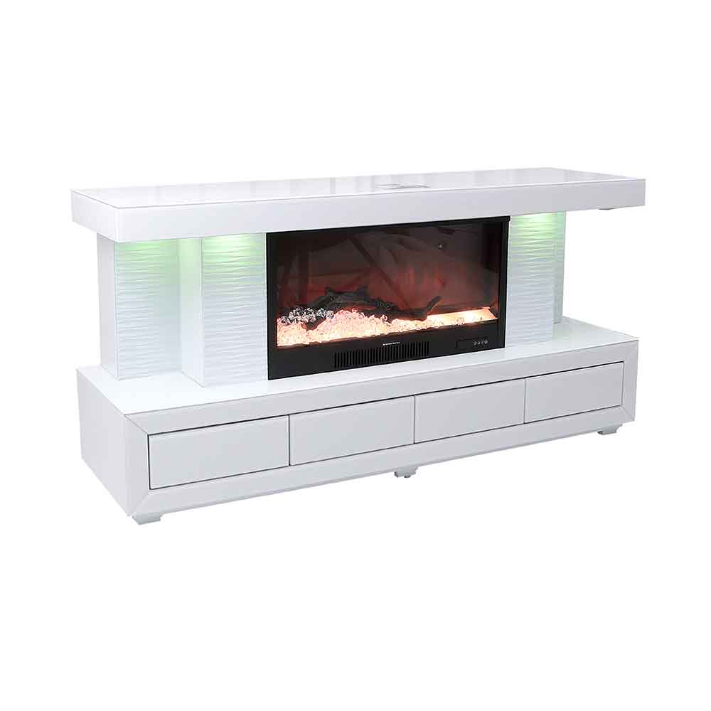 Vanitii Electric Fireplace TV Unit
