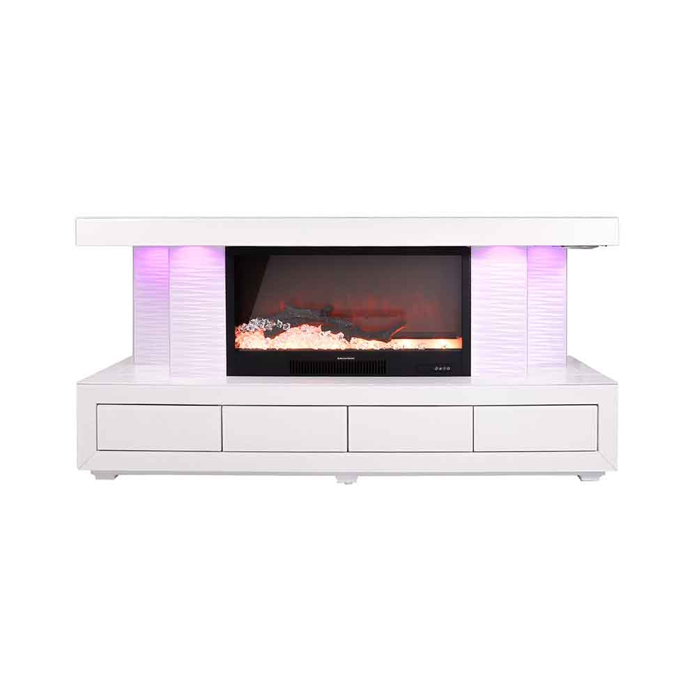 Vanitii Electric Fireplace TV Unit