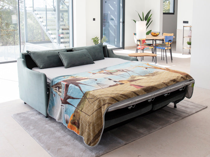 Apolo sofa bed with bed reclined out