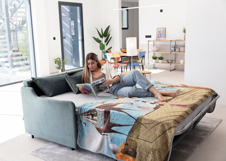 Apolo Sofa Bed (170cm) with 14cm Mattress by Fama