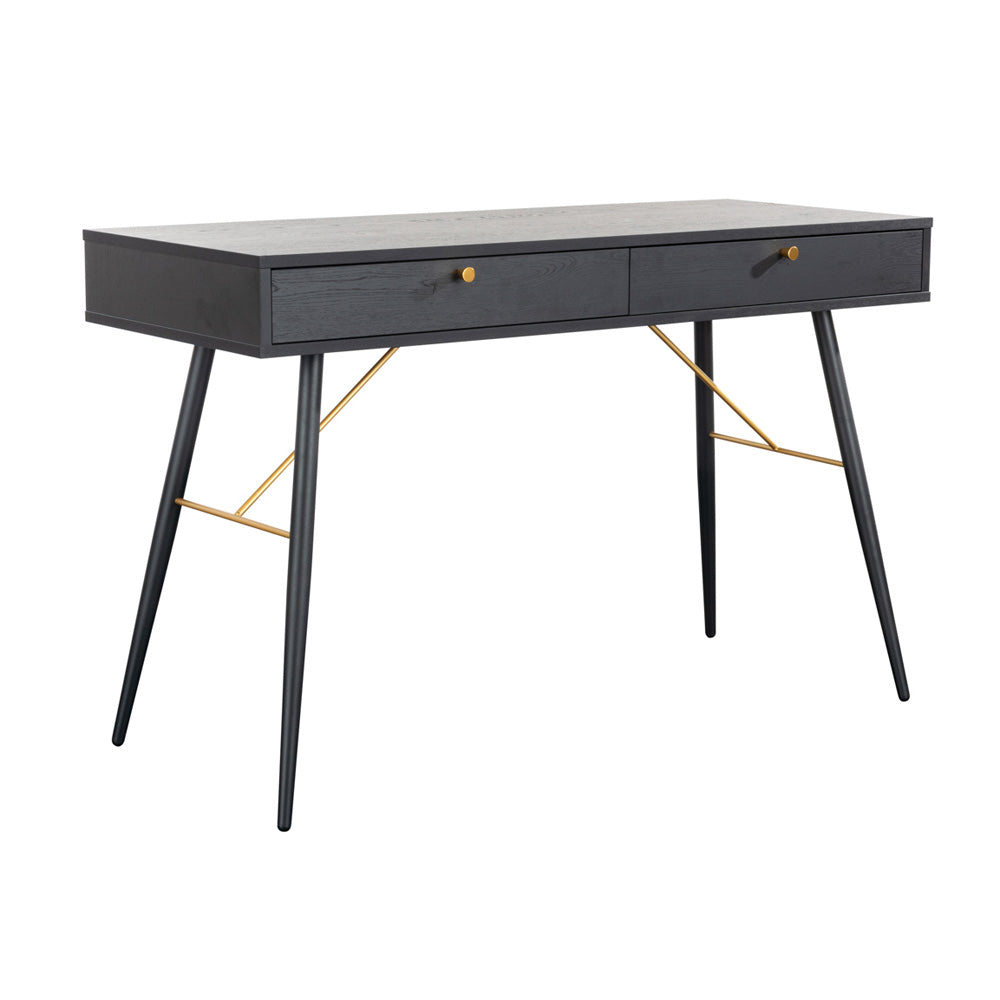 barcelona console desk 1200 black and copper