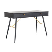 barcelona console desk 1200 black and copper