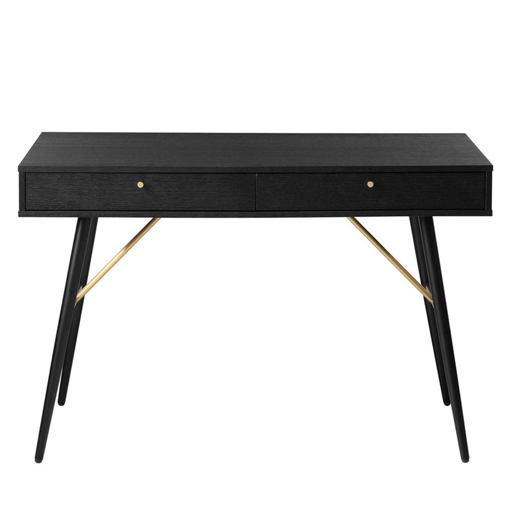 Barcelona Console Desk 1200 - Black and Copper