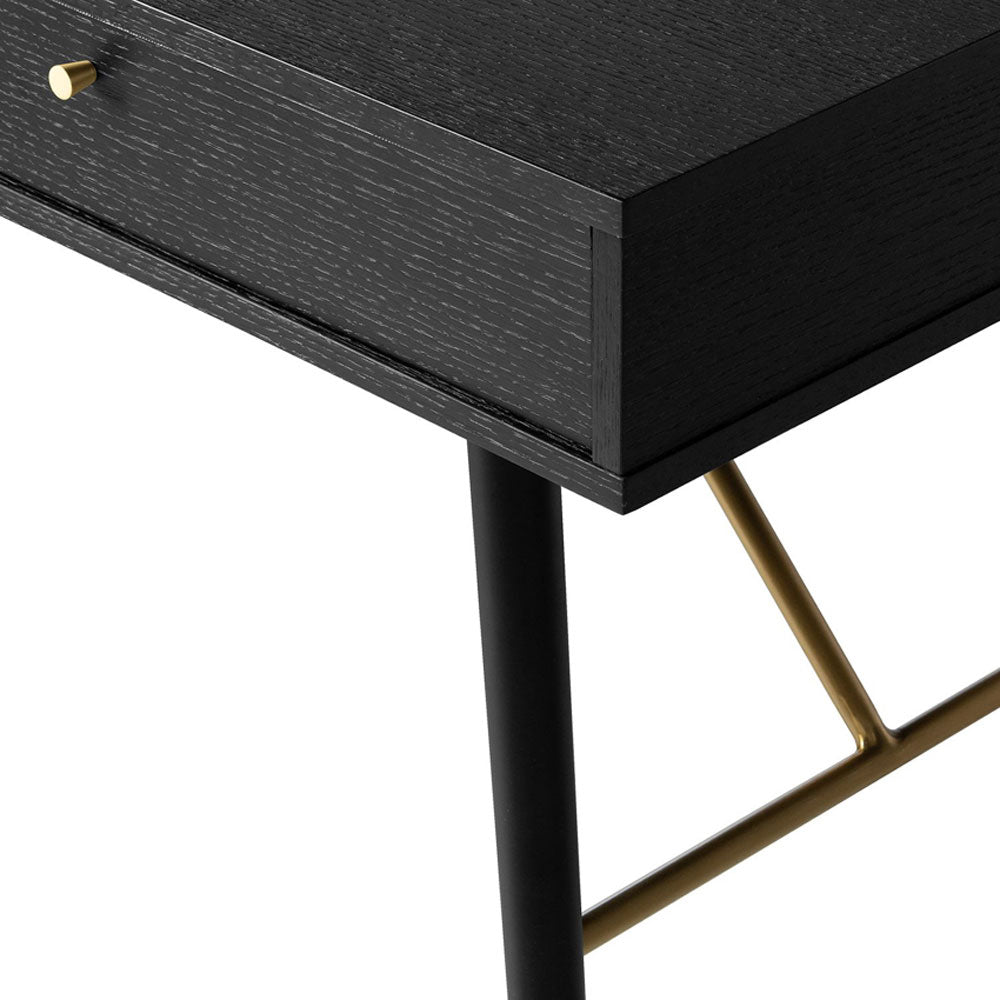 barcelona console desk 1200 black and copper