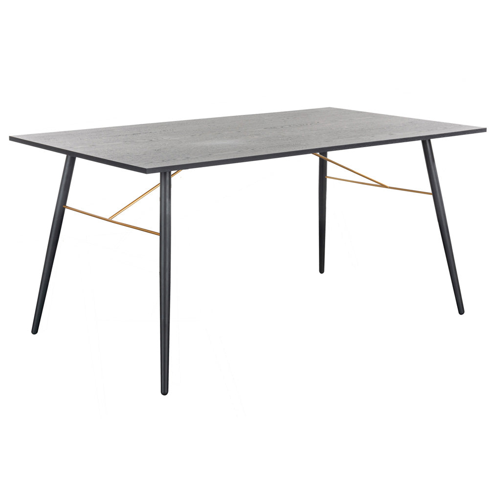 barcelona dining table 1600 black and copper