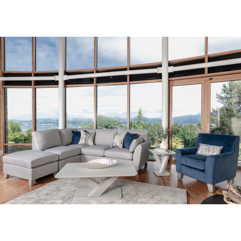 Cantrell Corner Group - Grey (LHF) (4 Scatter Cushions)