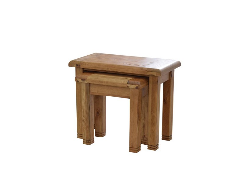 Colorado Oak Nest Of Tables Natural