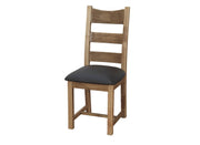 Colorado Oak Dining Chair PU Seat Natural