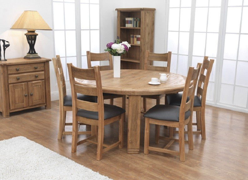 Colorado Oak 1.5m Round Dining Table