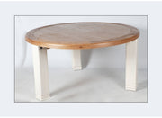 Colorado Oak 1.5m Round Dining Table - White