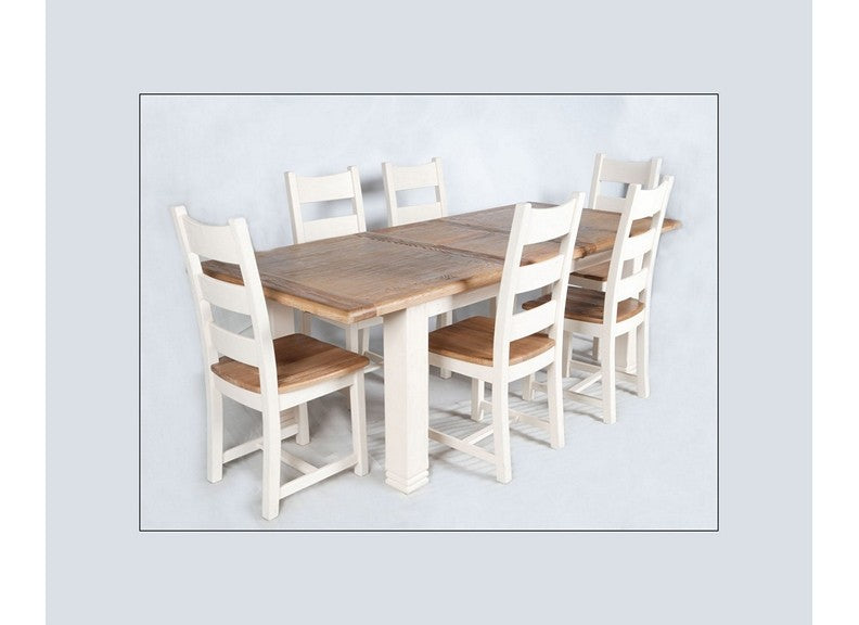 Colorado Oak 1.8m Ext 2.3m Table - White