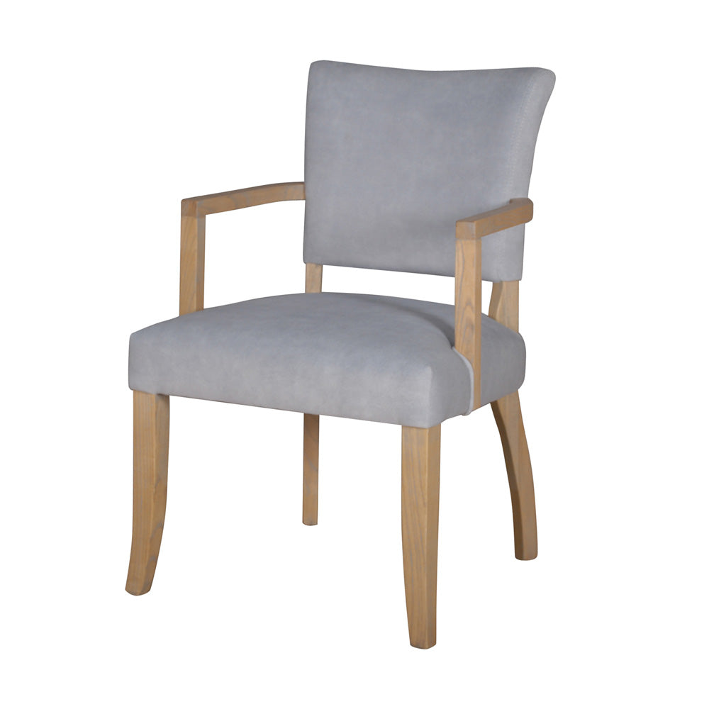 Duke Arm Chair Velvet - Light Grey