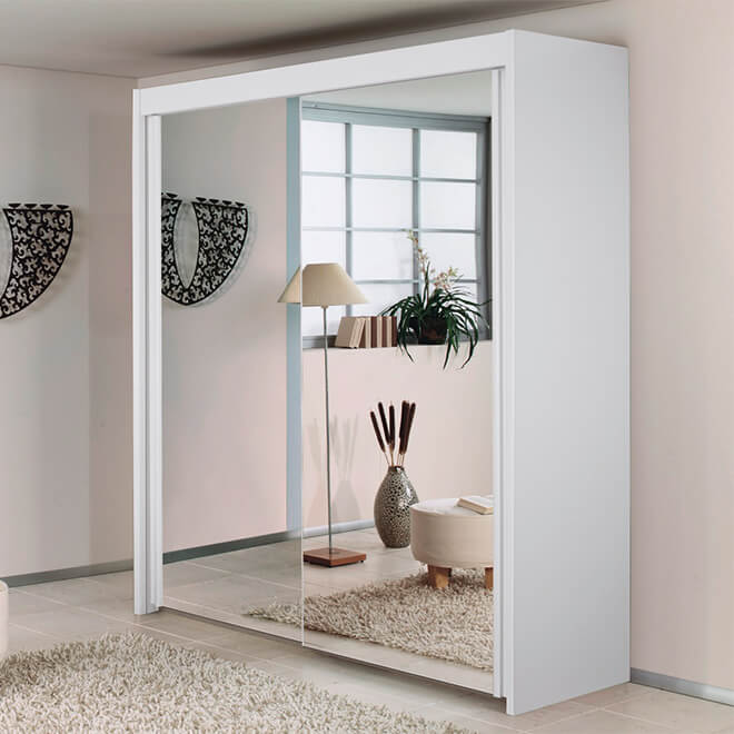 Imperial 2m Sliderobe in White