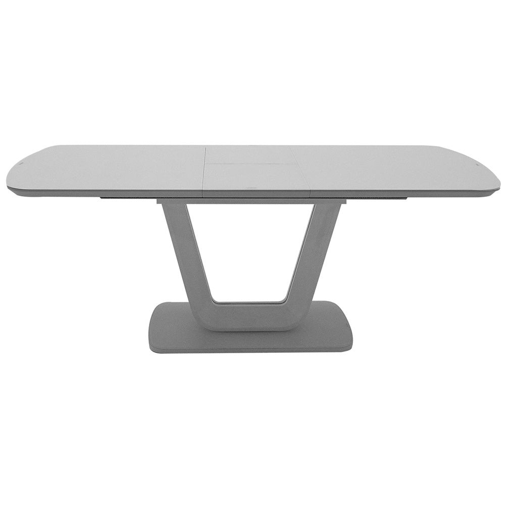 Lazzaro Dining Table Ext - Light Grey Matt 1200/1600