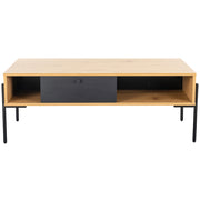 madrid coffee table 1200 oak and black