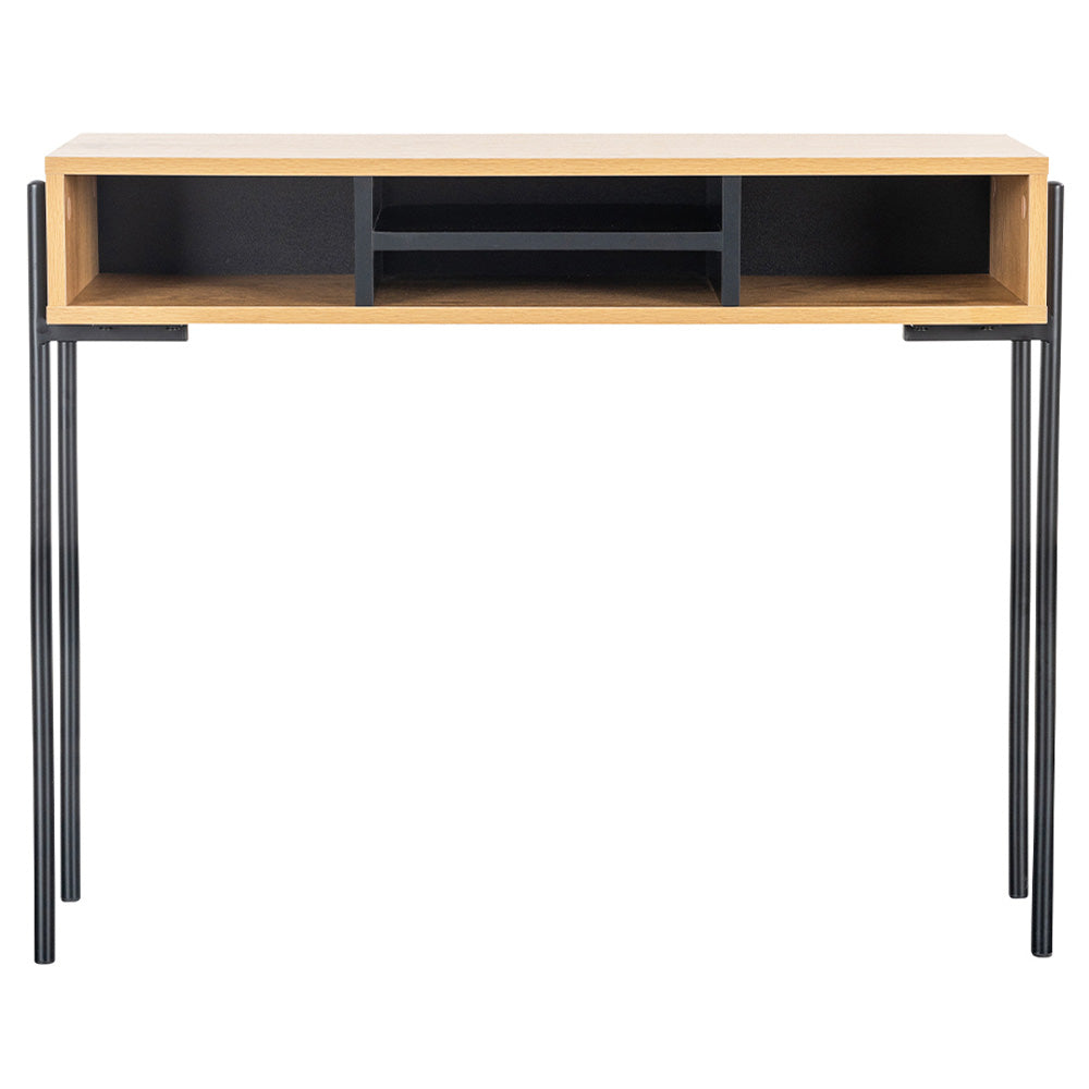 Madrid Console Table 900 - Oak and Black