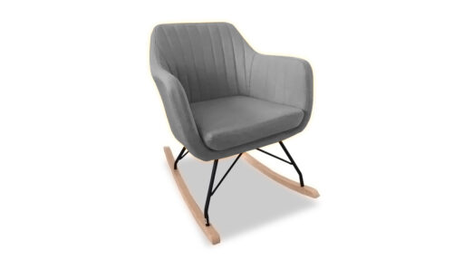 Katell Rocking Chair Light Grey - Angle