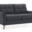 Olten 2 Seater Charcoal - Angle