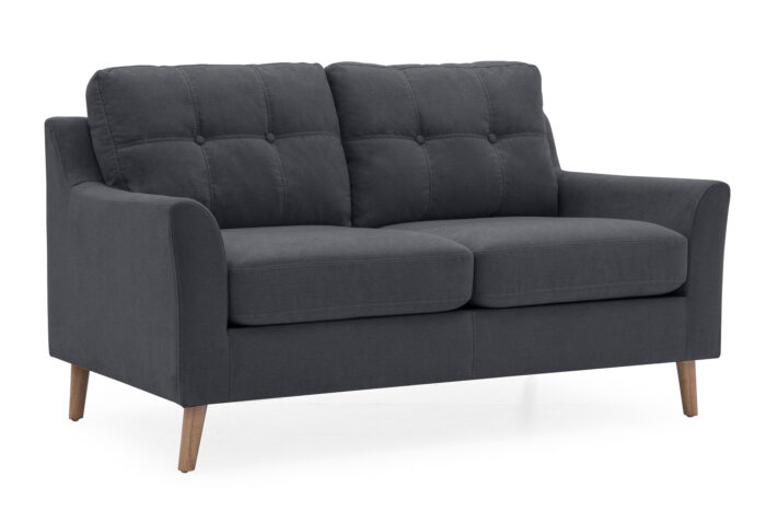 Olten 2 Seater Charcoal - Angle