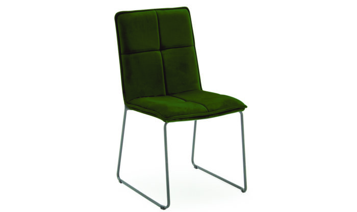 Soren Dining Chair Green - Angle