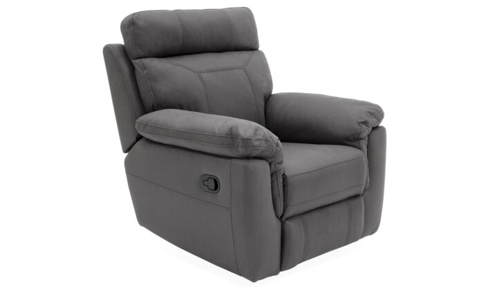 Baxter 1 Seater Recliner Grey - Angle
